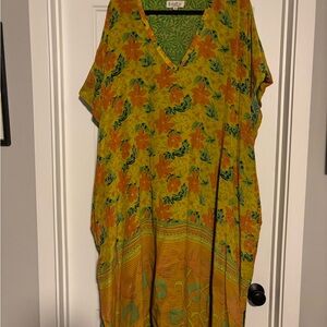 Kantha Bae Muu Floral Kaftan Dress